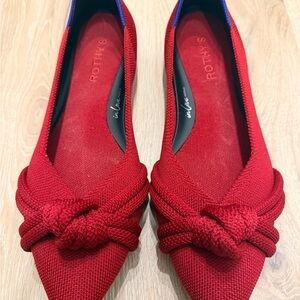 Rothy's Red Knotted Flats 9